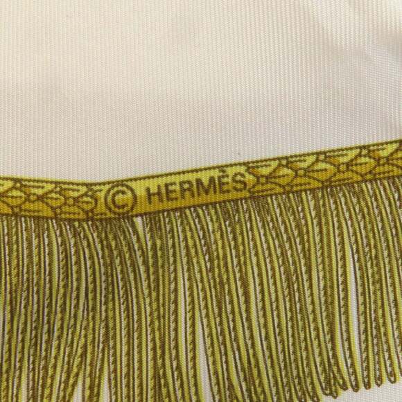 Hermès Carré 90 Saber Ornament Bag Scarf Silk Muffler Women's HERMES - Picture 6 of 10
